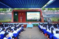 TRƯỜNG THCS NGUYỄN BỈNH KHIÊM PHÁT ĐỘNG ỦNG HỘ ĐỒNG BÀO MIỀN TRUNG BỊ ẢNH HƯỞNG BỞI BÃO SỐ 10